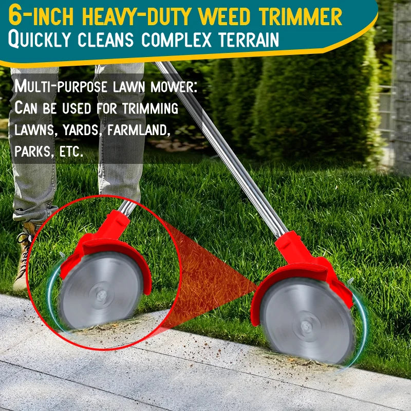 New cordless gardening tool designed for easy lawn care. Perfect for trimming grass and maintaining courtyards and gardens with powerful, hassle-free performance.