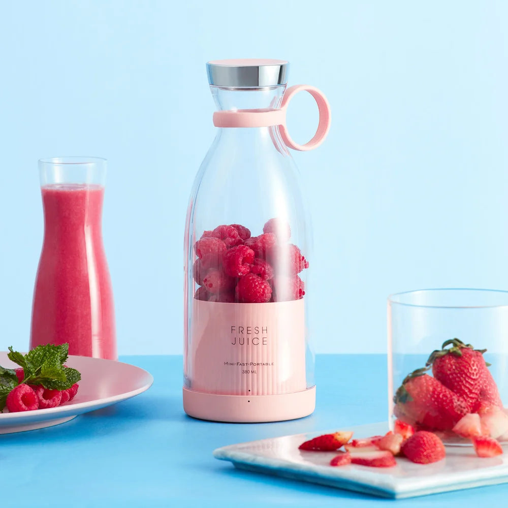Portable Electric Juicer Blender – USB Rechargeable Mini Fruit Mixer for Smoothies, Shakes & Juice