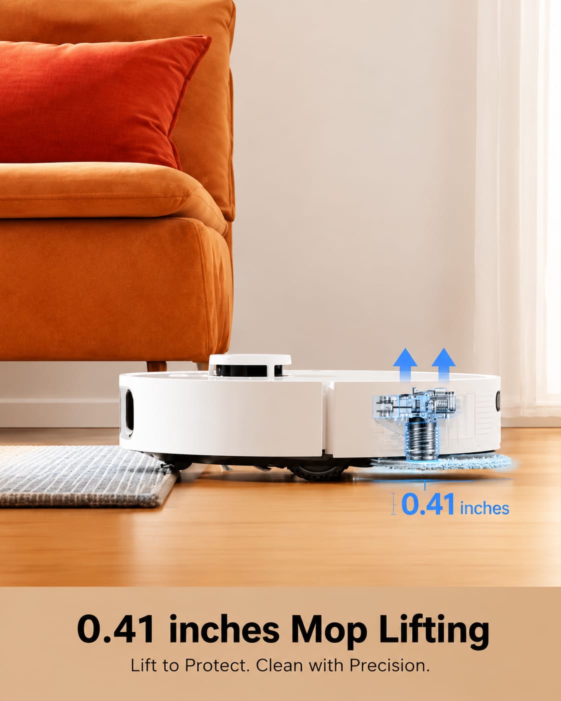 L10s Pro Ultra Heat Robot Vacuum & Mop, Self-Cleaning, 136°F Hot Water Washing, Powerful Smart Cleaning.