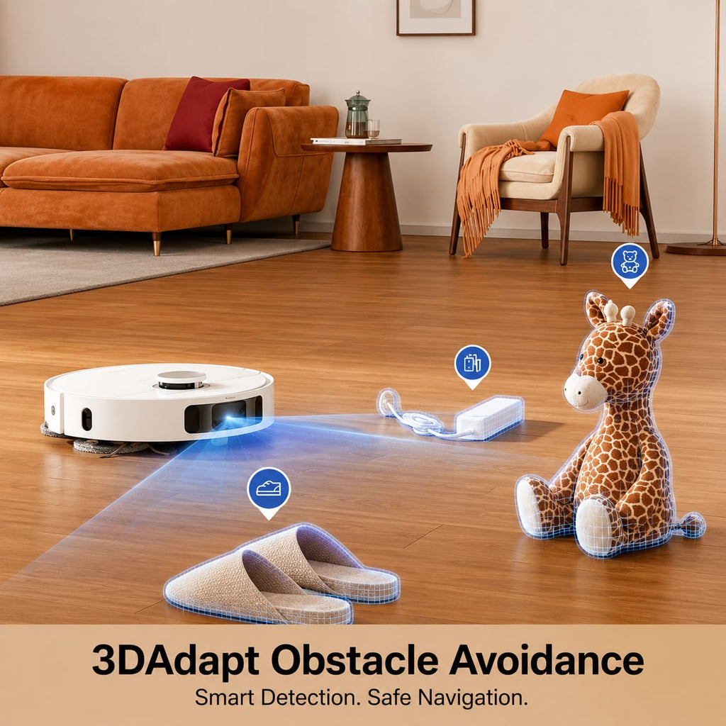 L10s Pro Ultra Heat Robot Vacuum & Mop, Self-Cleaning, 136°F Hot Water Washing, Powerful Smart Cleaning.