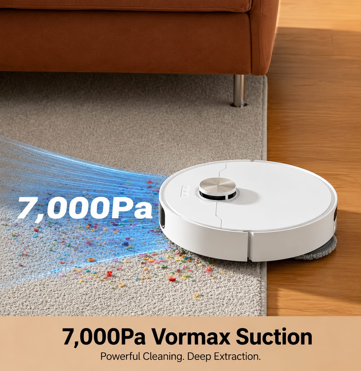 L10s Pro Ultra Heat Robot Vacuum & Mop, Self-Cleaning, 136°F Hot Water Washing, Powerful Smart Cleaning.