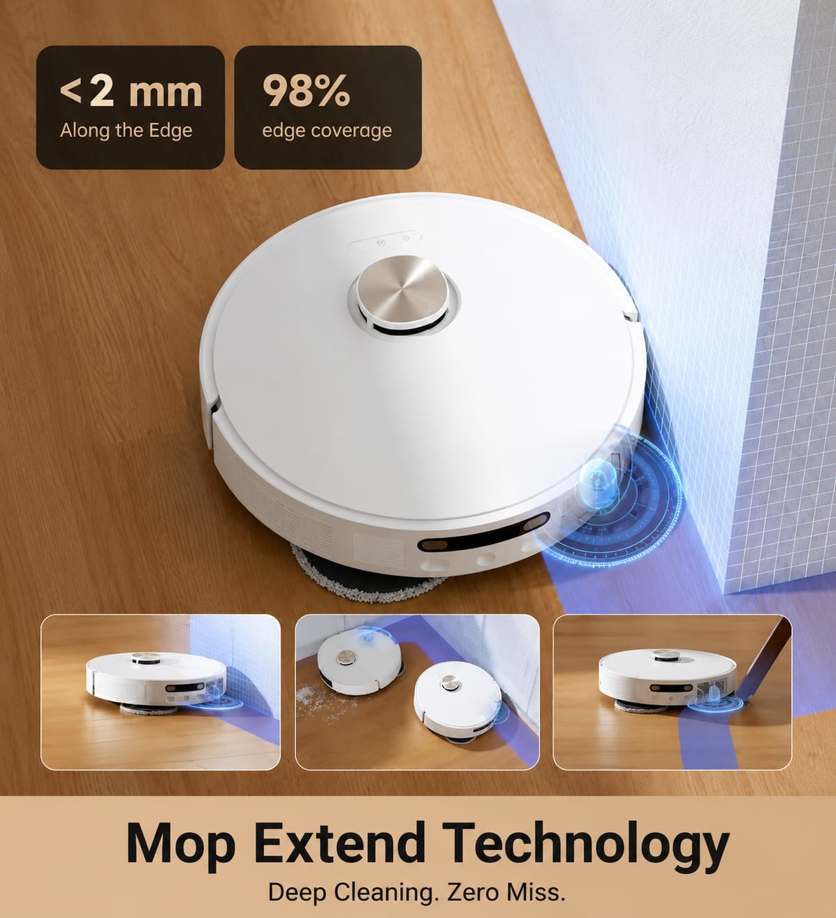 L10s Pro Ultra Heat Robot Vacuum & Mop, Self-Cleaning, 136°F Hot Water Washing, Powerful Smart Cleaning.