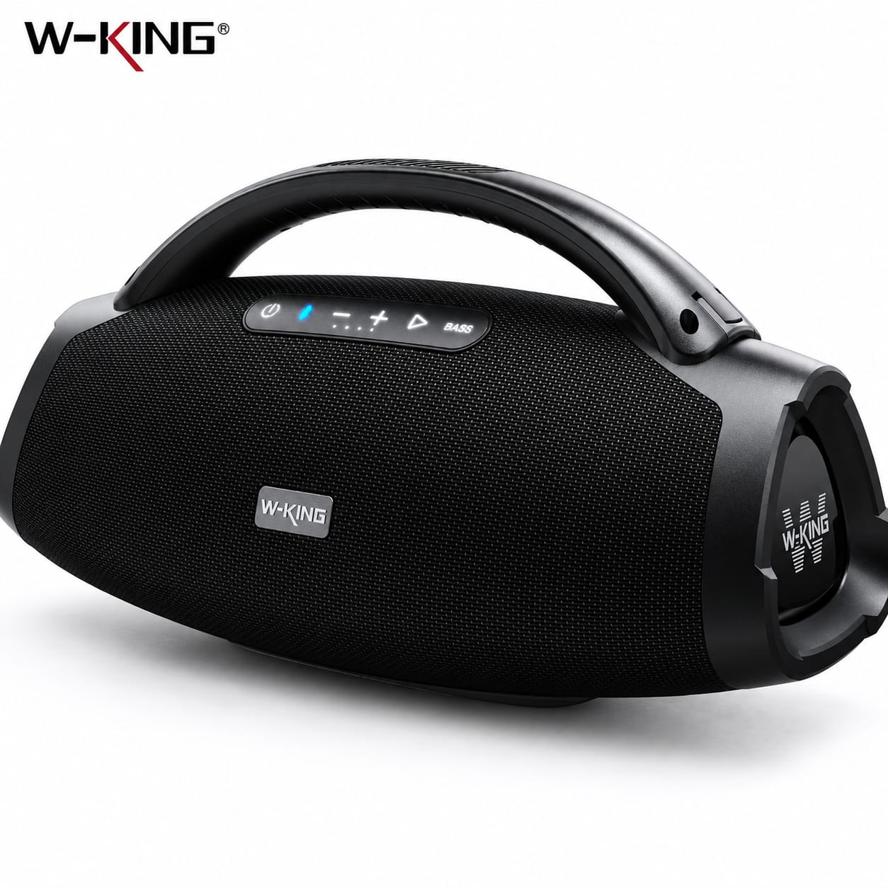 W-KING X20 200W RMS Portable Bluetooth Speaker – Potente altavoz Bluetooth portátil de 200W RMS con graves profundos, sonido de alta potencia y resistencia al agua IPX7. Ideal para fiestas, exteriores y cualquier ocasión.