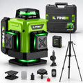 Achieve perfect precision with this 4D Green Laser Level featuring 360° self-leveling lines and a sturdy tripod. Ideal for hanging shelves, installing tiles, renovations, and DIY projects.