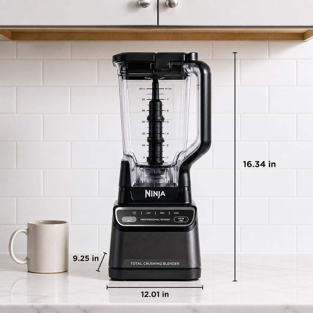 Professional 1200W blender with Auto-iQ technology and a 72oz pitcher, perfect for smoothies, grinding, and crushing ice.