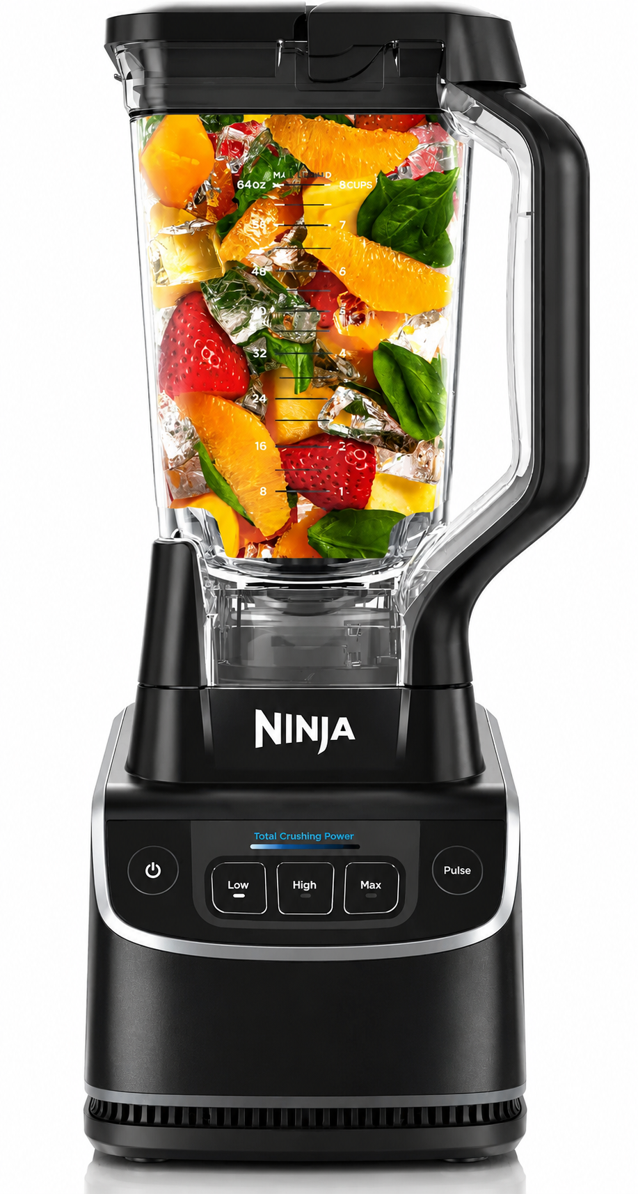 Professional 1200W blender with Auto-iQ technology and a 72oz pitcher, perfect for smoothies, grinding, and crushing ice.