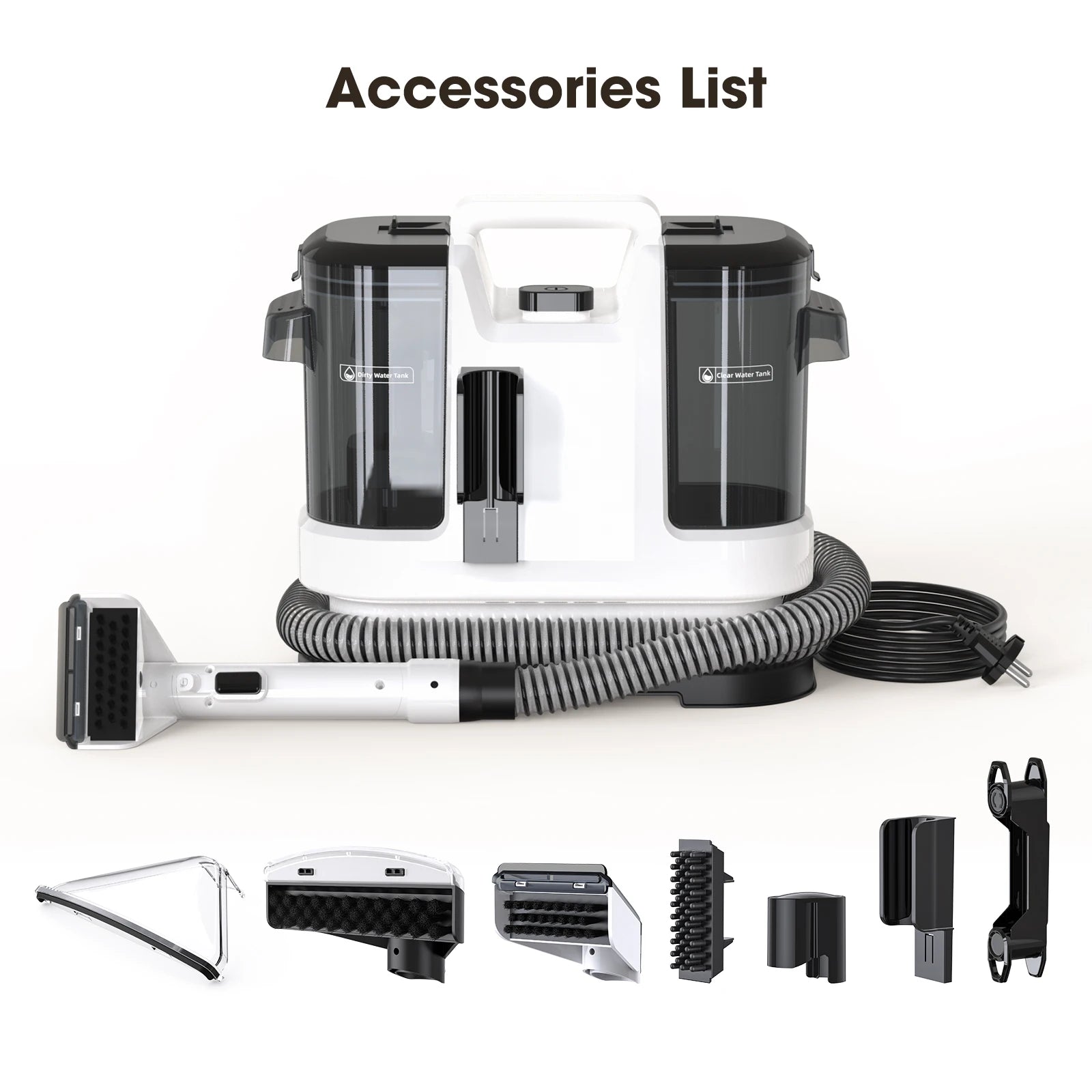 Lubluelu V6 Spot Cleaner (15000Pa): Compact Dual-Tank Pet & Auto Upholstery Vacuum.