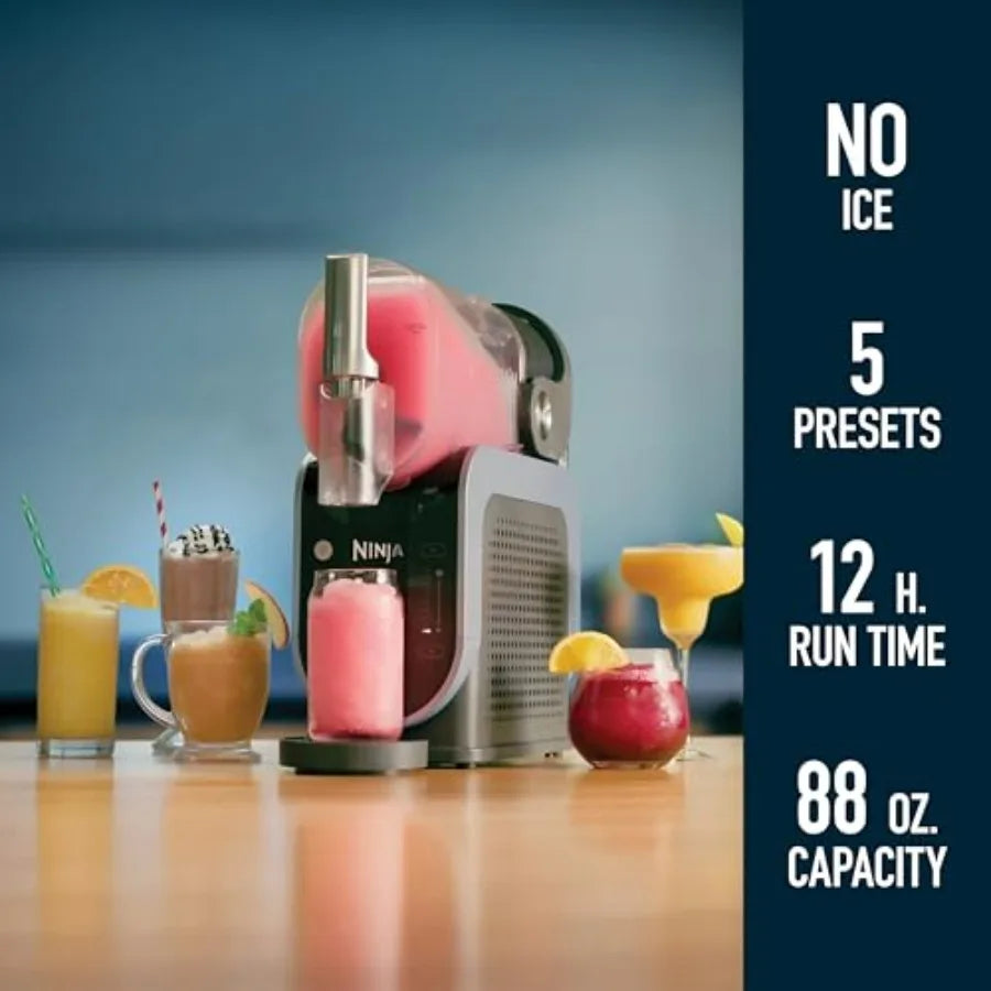 88oz frozen drink maker with RapidChill technology, 5 preset programs, and no ice needed.