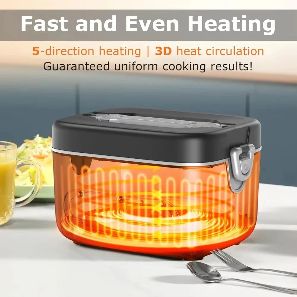 Rechargeable 100W Smart Electric Bento Box
Heat your food cord-free. This 12000mAh portable food heater features a programmable timer for perfectly warm meals at work, travel, or outdoors. A premium and practical gift for adults.