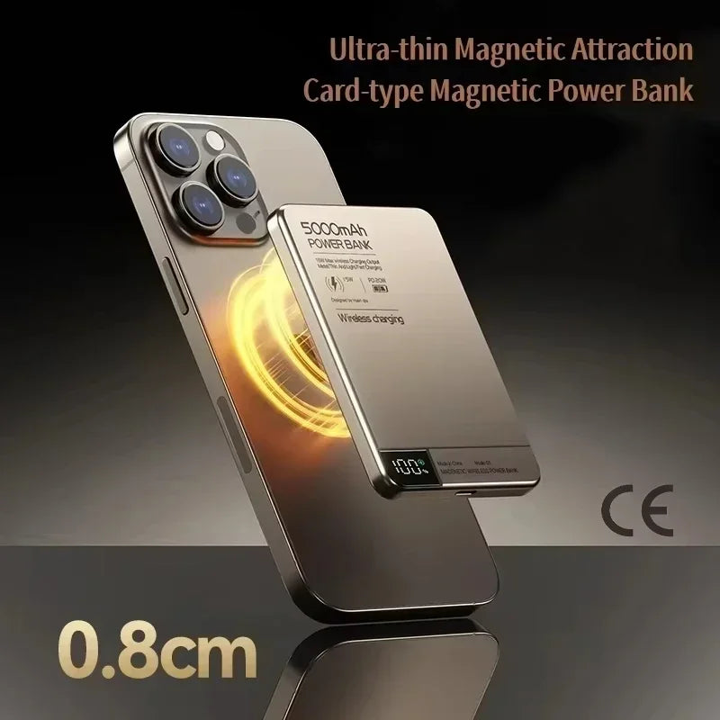 Lenovo 10000mAh Magnetic Power Bank – Ultra-Thin Fast Charging
