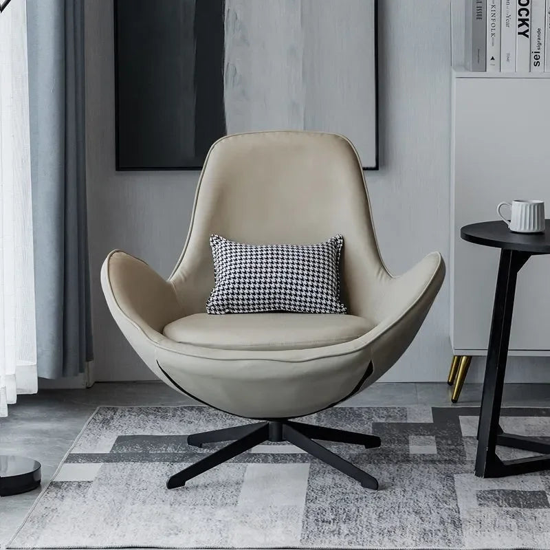 Nordic Luxury Swivel Chair – Modern & Comfortable Design