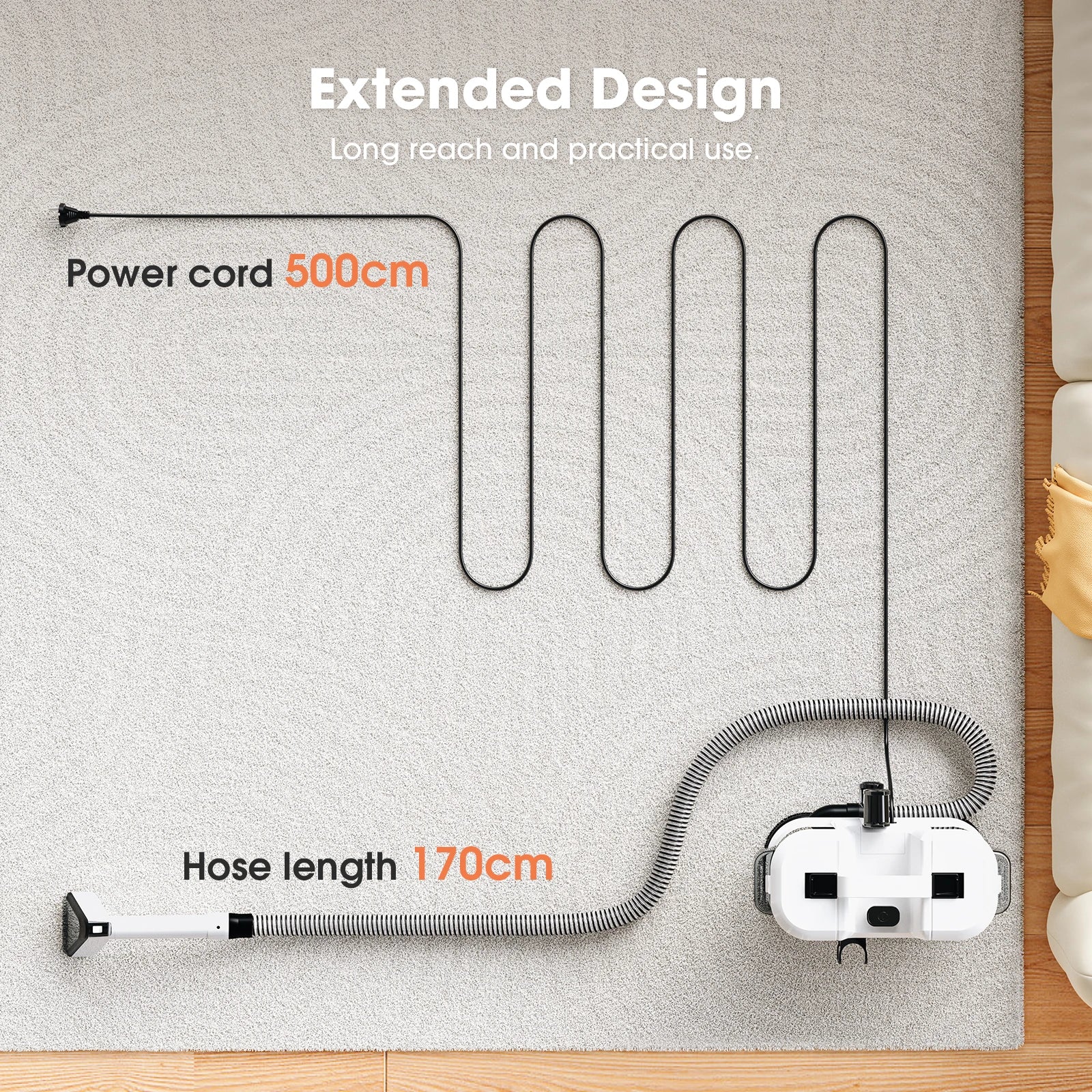 Lubluelu V6 Spot Cleaner (15000Pa): Compact Dual-Tank Pet & Auto Upholstery Vacuum.