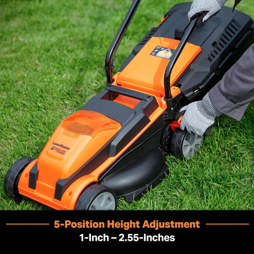 Cordless 24V Max Lawn Mower with a 13-inch cutting deck, perfect for small lawns. Includes 2×4.0Ah batteries and charger for powerful, hassle-free mowing.