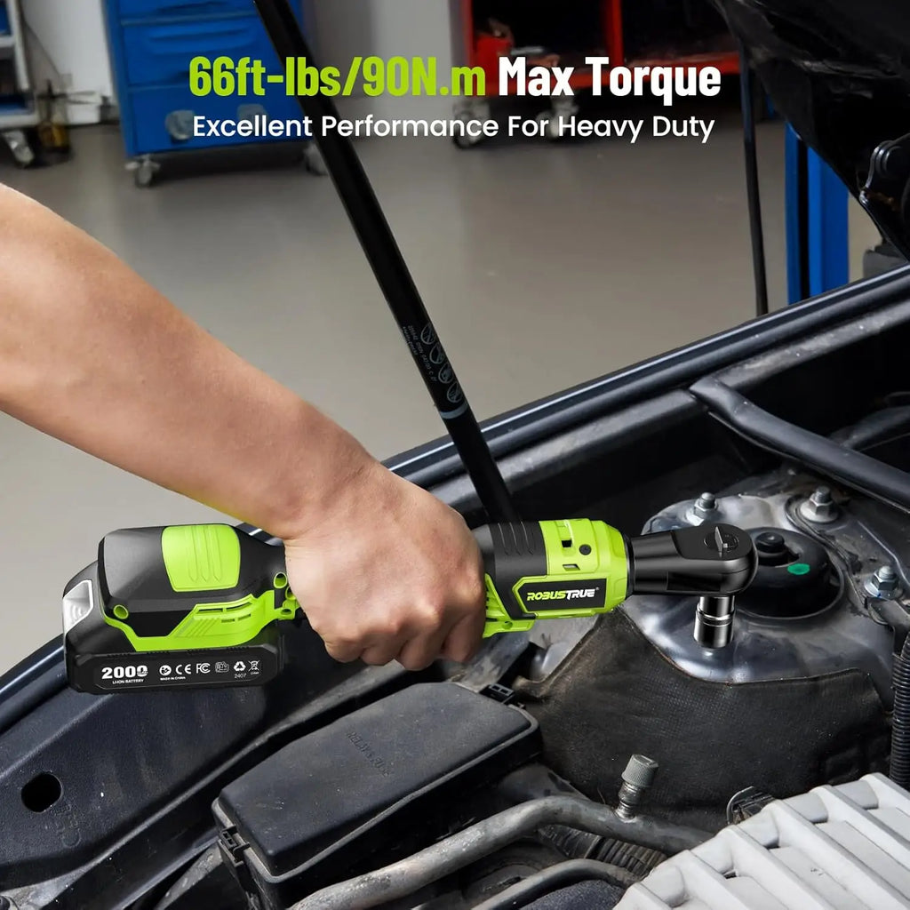 Robustrue 1/2" Cordless Electric Ratchet Wrench Kit