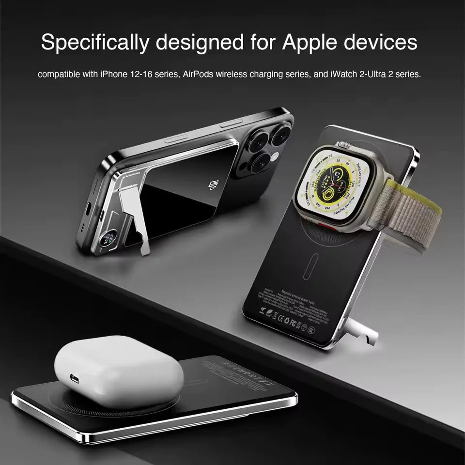 Ultra-Thin Magnetic Power Bank – Wireless Fast Charging