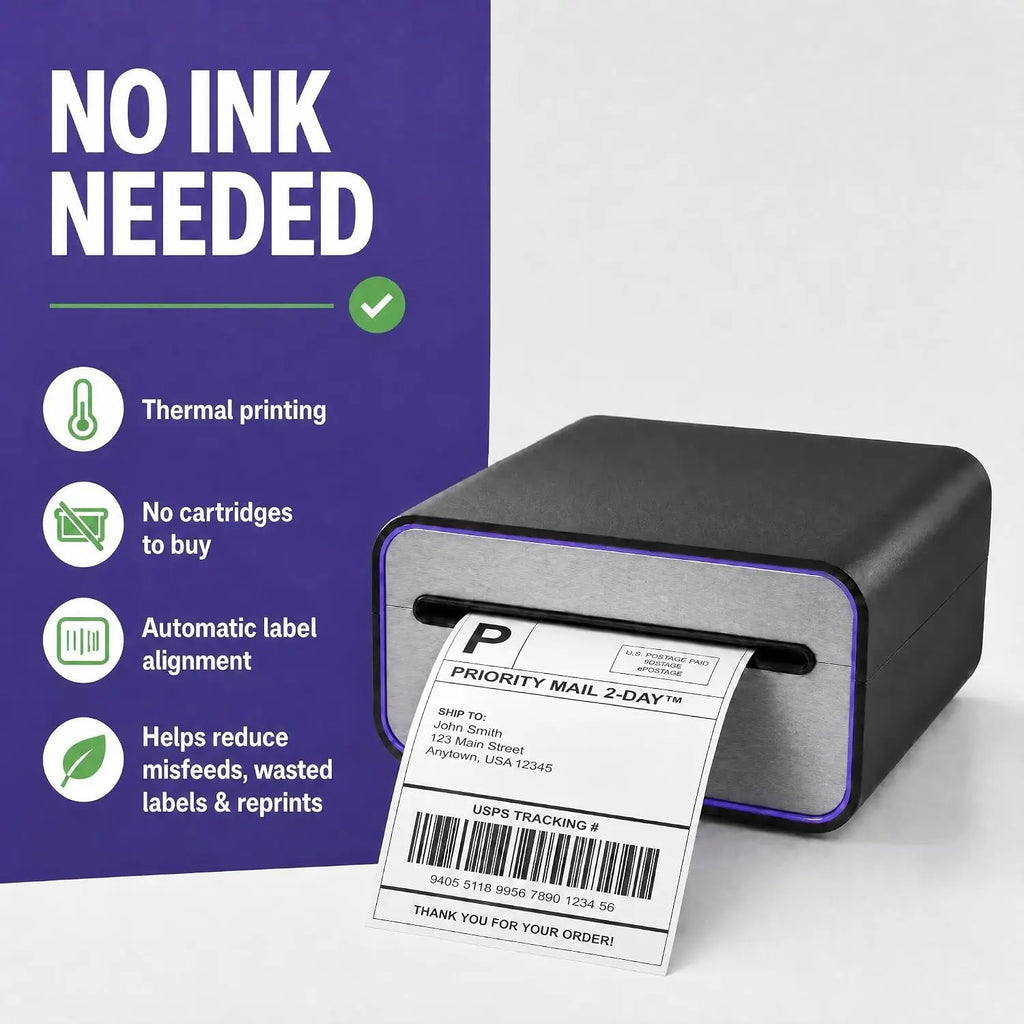 4x6 Bluetooth Thermal Shipping Label Printer – Wireless