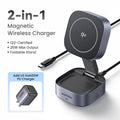 UGREEN 15W 2-in-1 magnetic wireless charger for fast and convenient charging of iPhone and AirPods.