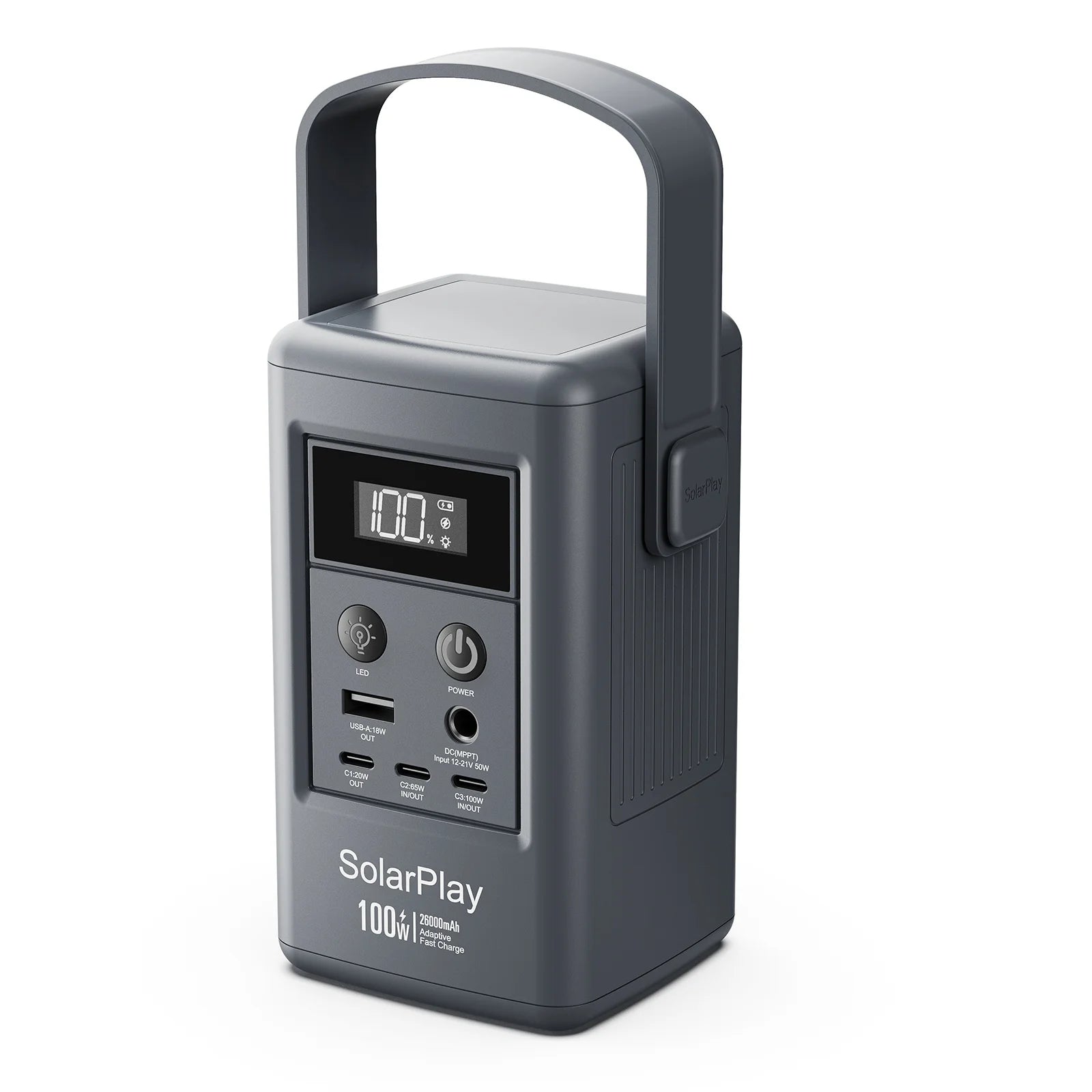 SOLARPLAY Q100 Portable Power Station (25000mAh)