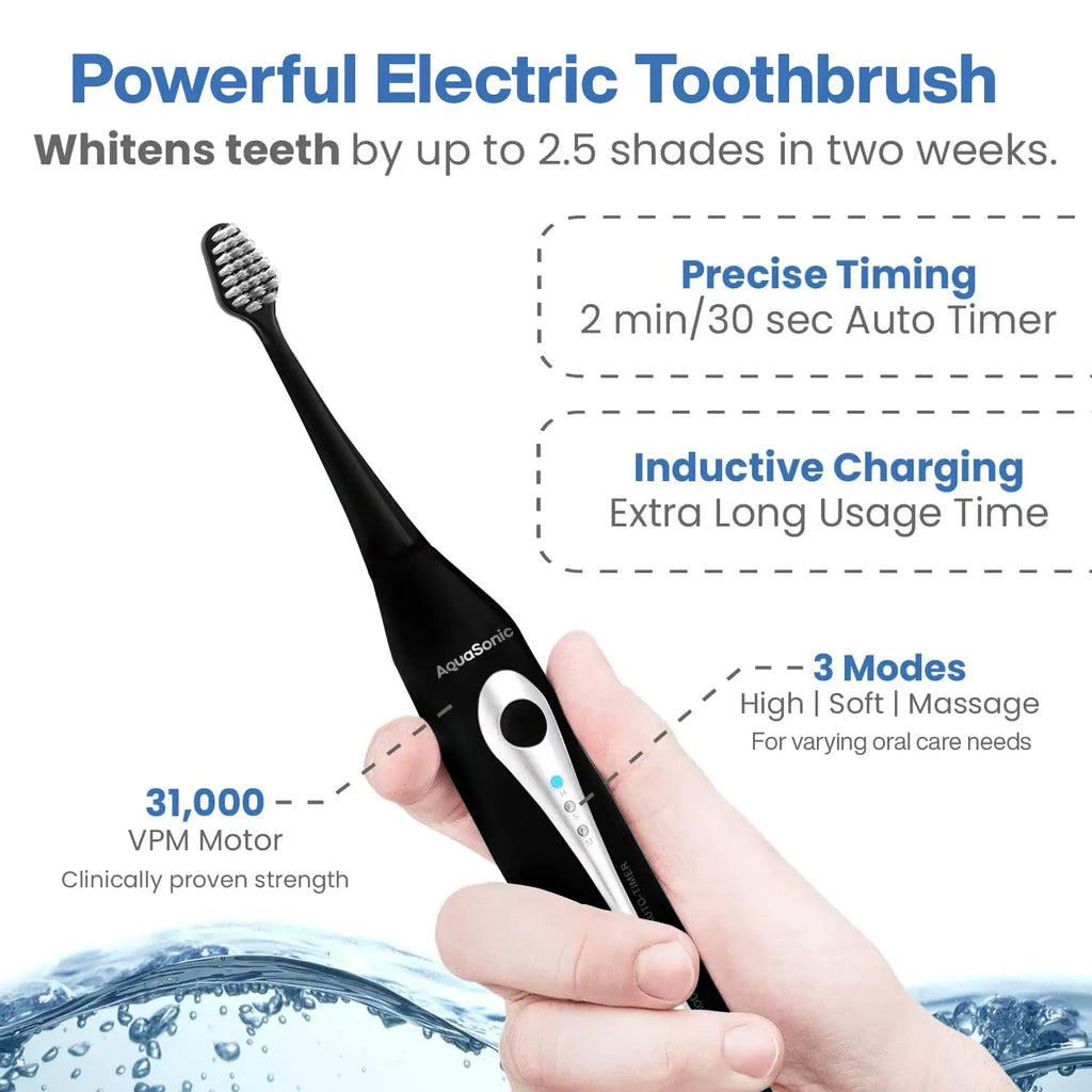 Complete 2-in-1 Smart Water Flosser & Electric Toothbrush
Achieve a dentist-level clean at home. This comprehensive family oral care system includes 3 modes, built-in timers, and 10 attachments for ultimate daily hygiene.