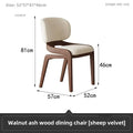 Modern Solid Wood Dining Chair – Minimalist Luxury Design