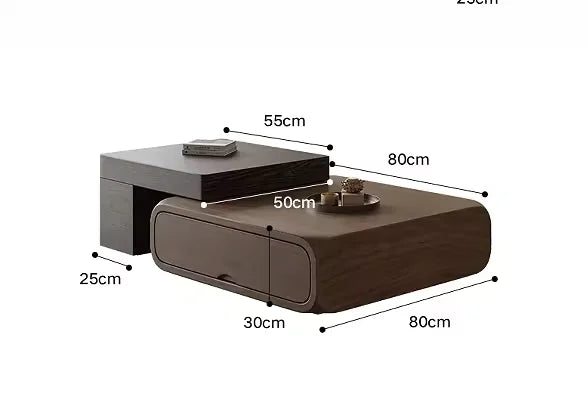 Premium Modern Coffee Table – Luxury Vintage Design with Drawers & Storage for Living Room