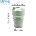 350/500ml Collapsible Silicone Travel Cup – Portable Coffee & Water Cup with Lid