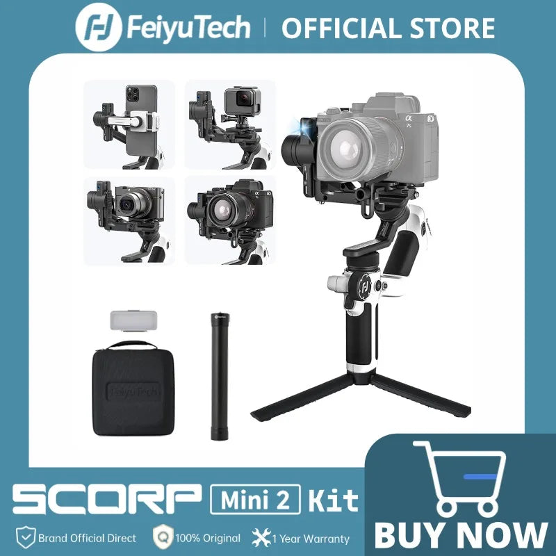 FeiyuTech SCORP Mini 2 – 3-Axis AI Tracking Gimbal Stabilizer