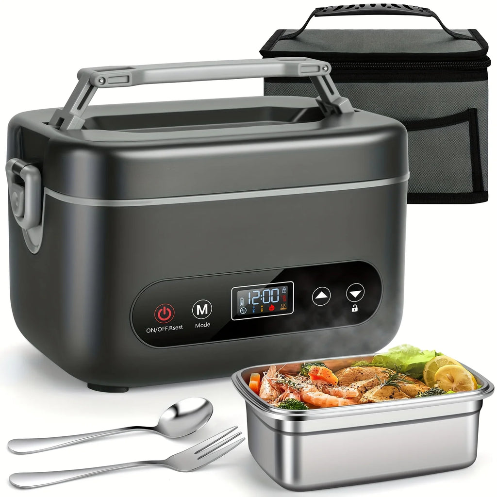 Rechargeable 100W Smart Electric Bento Box
Heat your food cord-free. This 12000mAh portable food heater features a programmable timer for perfectly warm meals at work, travel, or outdoors. A premium and practical gift for adults.