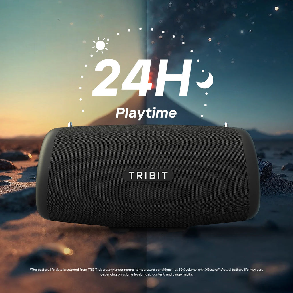 TRIBIT StormBox Lava 80W Portable Bluetooth Speaker – IP67 Waterproof, Power Bank & App Control