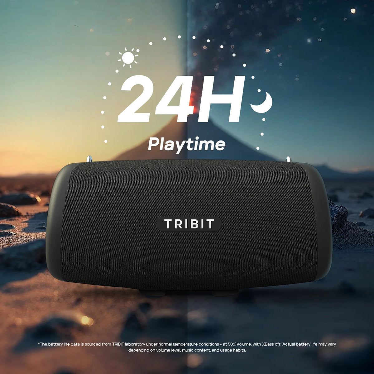 TRIBIT StormBox Lava 80W Portable Bluetooth Speaker – IP67 Waterproof, Power Bank & App Control