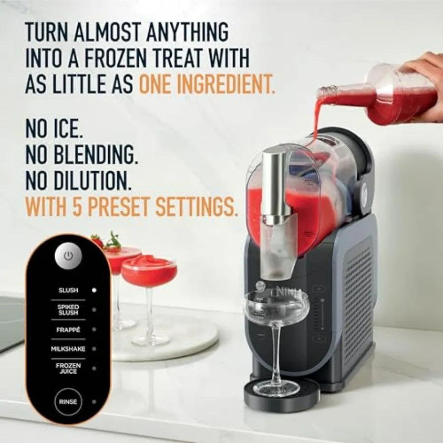 88oz frozen drink maker with RapidChill technology, 5 preset programs, and no ice needed.