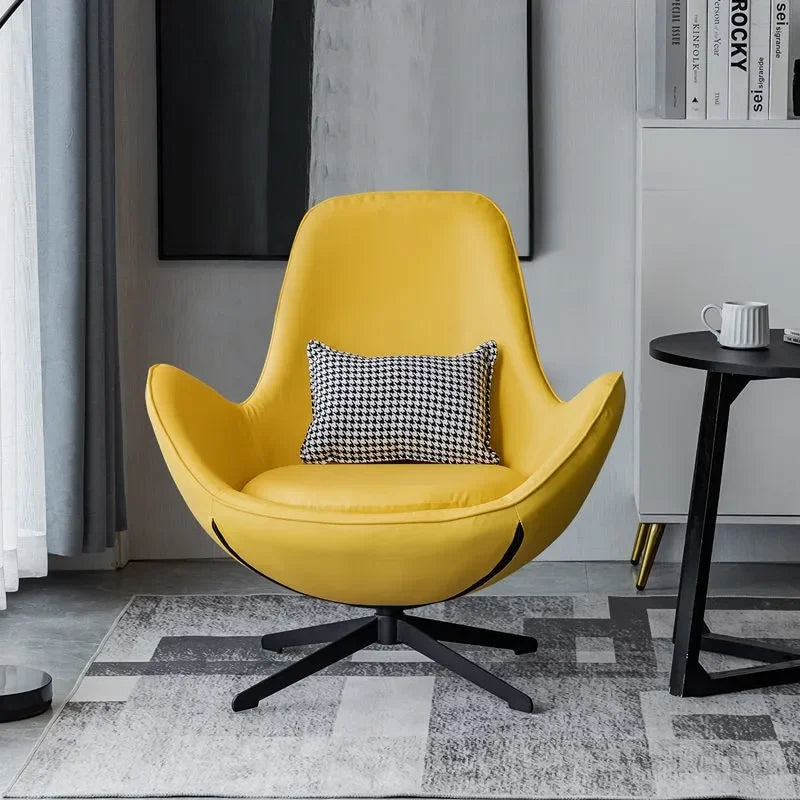 Nordic Luxury Swivel Chair – Modern & Comfortable Design