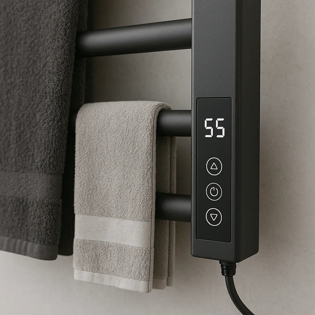 Mini Electric Towel Warmer – Heated Steel Towel Rack & Dryer for Bathroom, Spa & Home