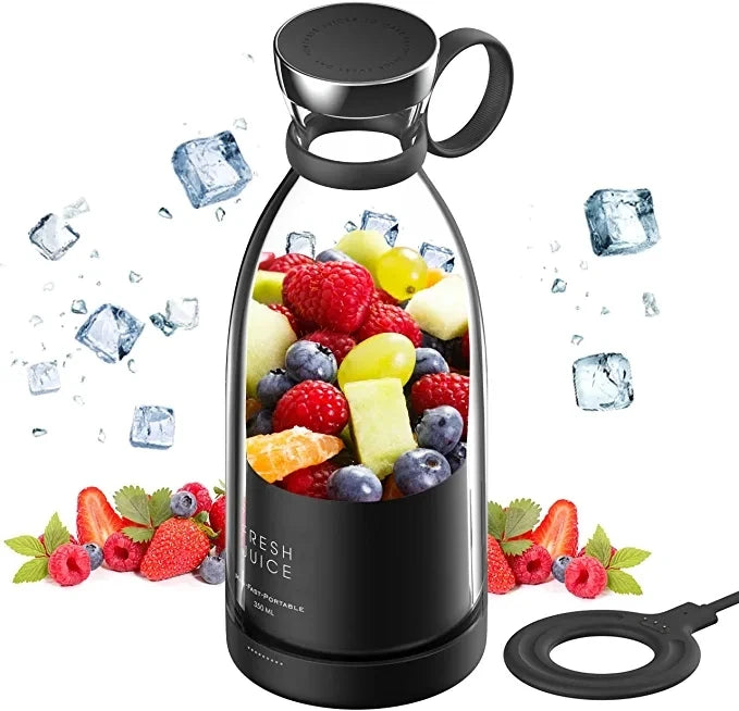 Portable Electric Juicer Blender – USB Rechargeable Mini Fruit Mixer for Smoothies, Shakes & Juice