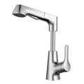 Modern bathroom faucet with hot water functionality, ideal for sinks and everyday bathroom use.