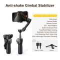 AOCHUAN 3-Axis Phone Gimbal Stabilizer with Extension Rod & Face Tracking