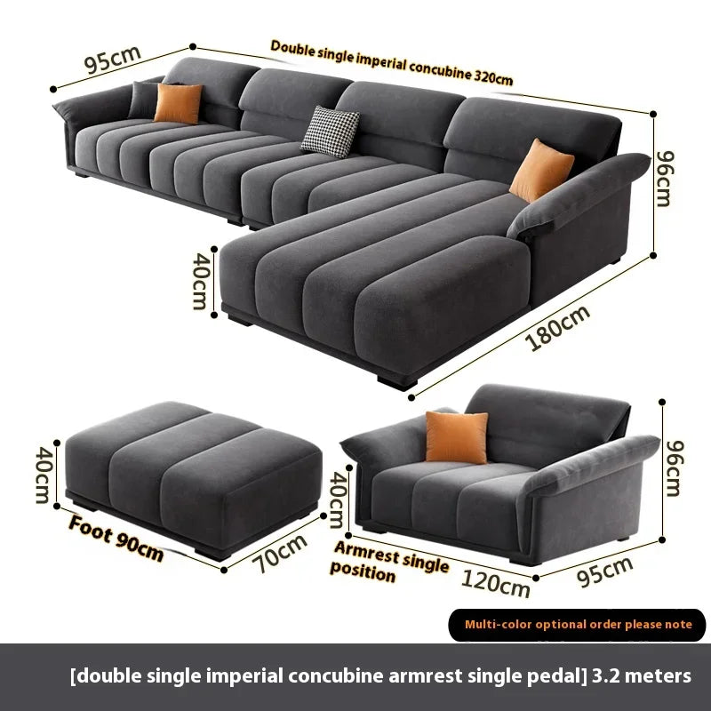 Luxury European Modular Sofa – Minimalist Living Room Sectional