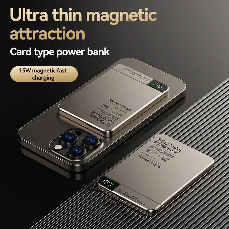 Lenovo 10000mAh Magnetic Power Bank – Ultra-Thin Fast Charging