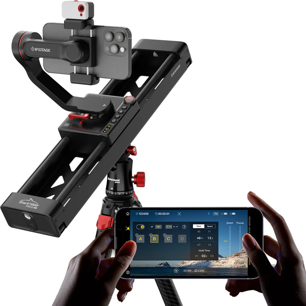 IFOOTAGE Pico Pro 360° Motorized Slider for Pocket Cameras & Phones