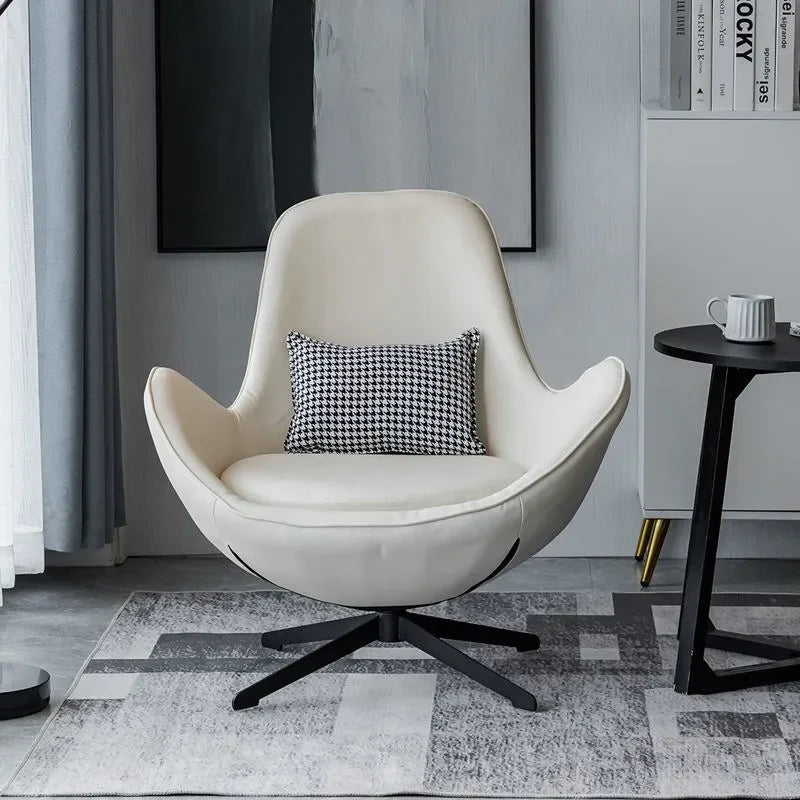 Nordic Luxury Swivel Chair – Modern & Comfortable Design