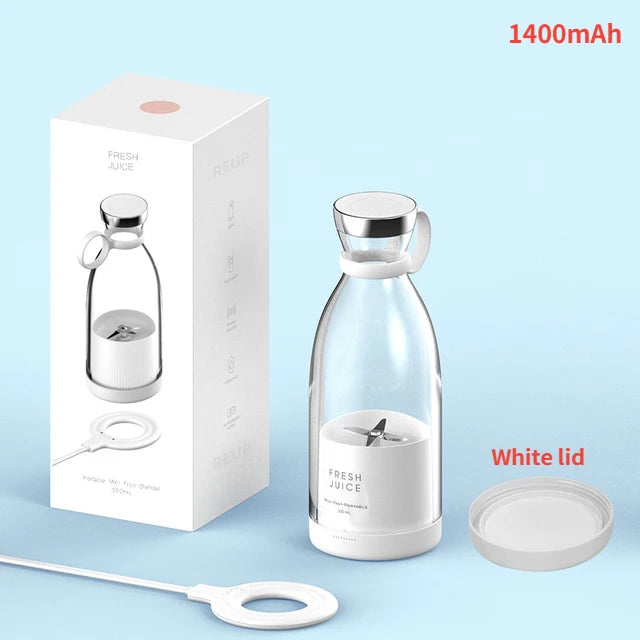 Portable Electric Juicer Blender – USB Rechargeable Mini Fruit Mixer for Smoothies, Shakes & Juice