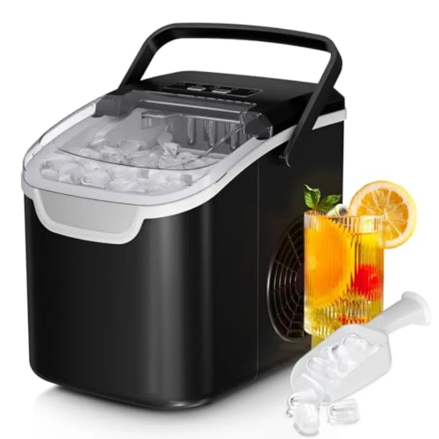 Fast-Cooling Mini Countertop Ice Maker
Fresh ice in 6 minutes. This portable, energy-efficient machine makes up to 26 lbs of ice daily in two custom sizes. Complete with a basket and scoop for effortless serving.