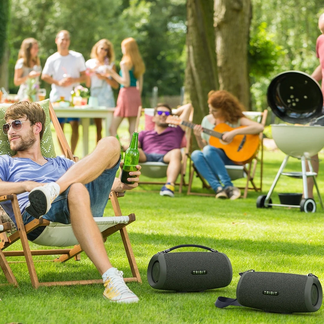 TRIBIT StormBox Lava 80W Portable Bluetooth Speaker – IP67 Waterproof, Power Bank & App Control