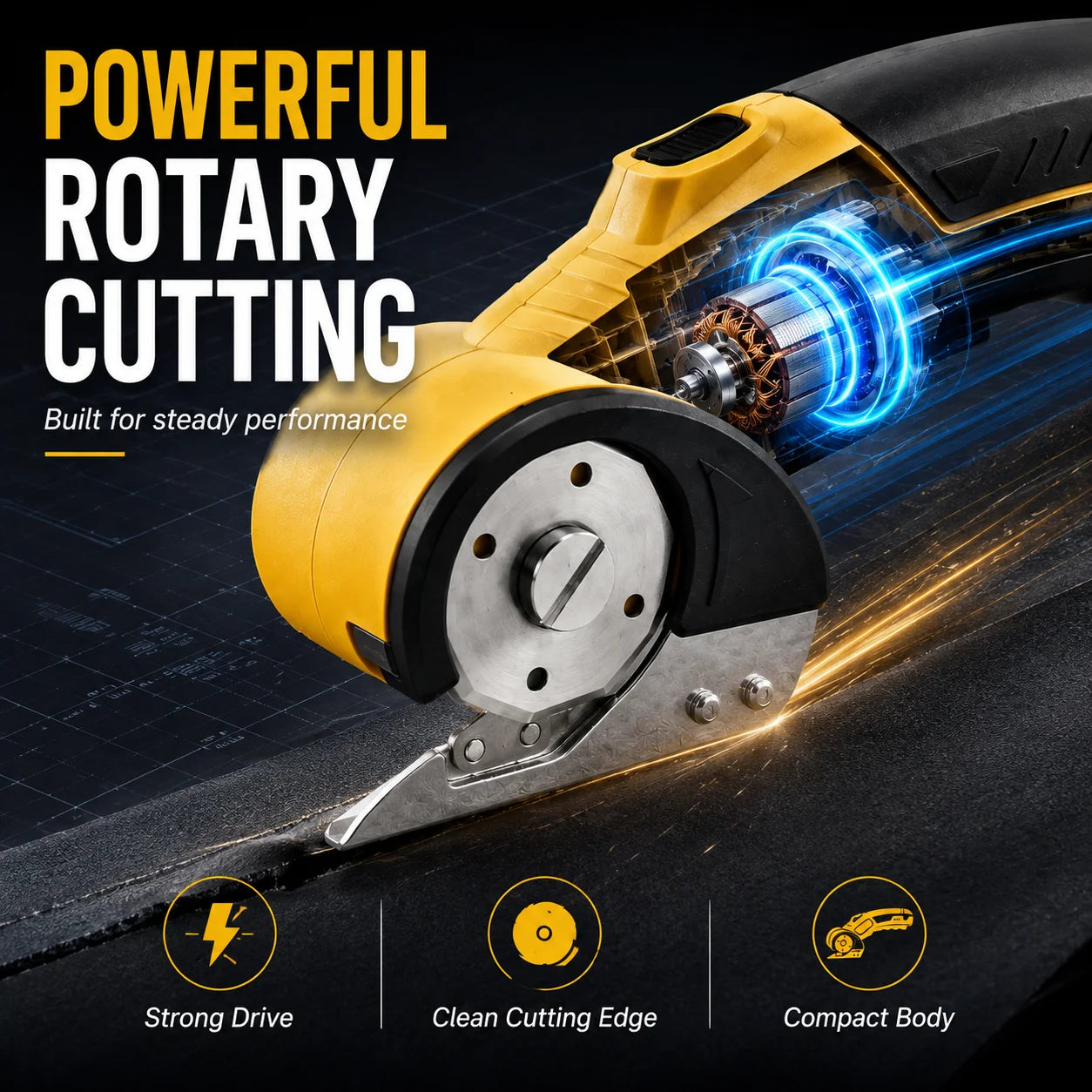Rechargeable LED Fabric Cutter & Rotary Scissors
Say goodbye to hand fatigue. These cordless electric scissors provide precise, illuminated cuts through everything from delicate fabrics to tough leather and carpet. Your ultimate tailoring companion.