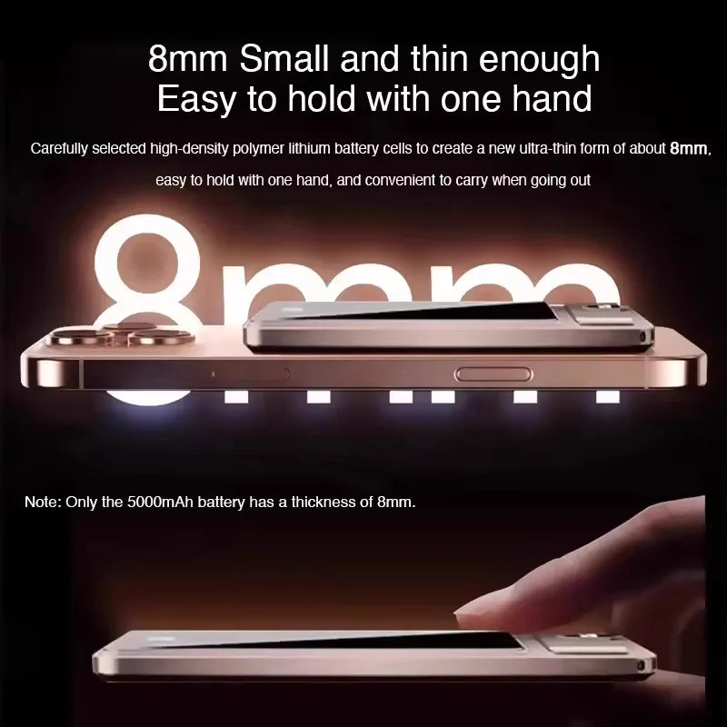 Ultra-Thin Magnetic Power Bank – Wireless Fast Charging