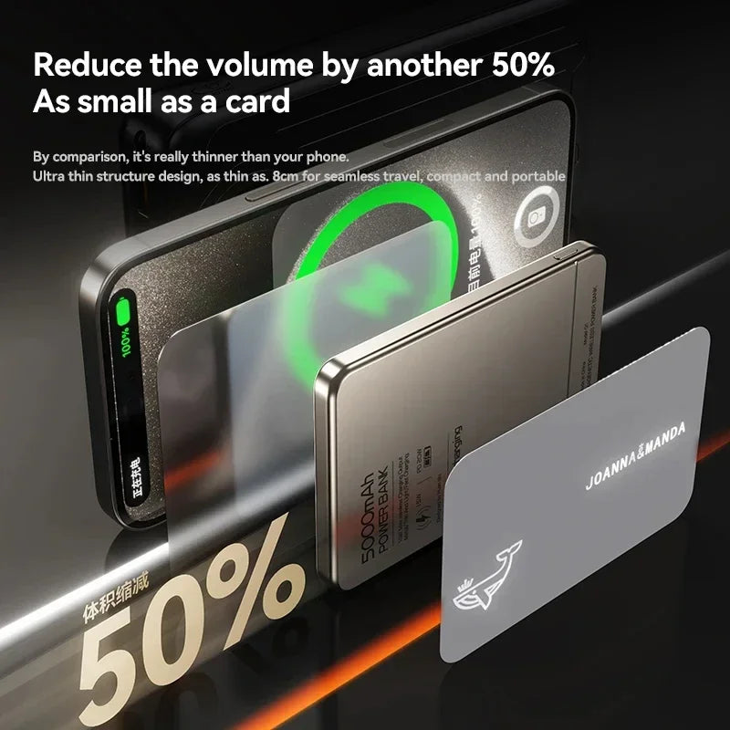 Lenovo 10000mAh Magnetic Power Bank – Ultra-Thin Fast Charging