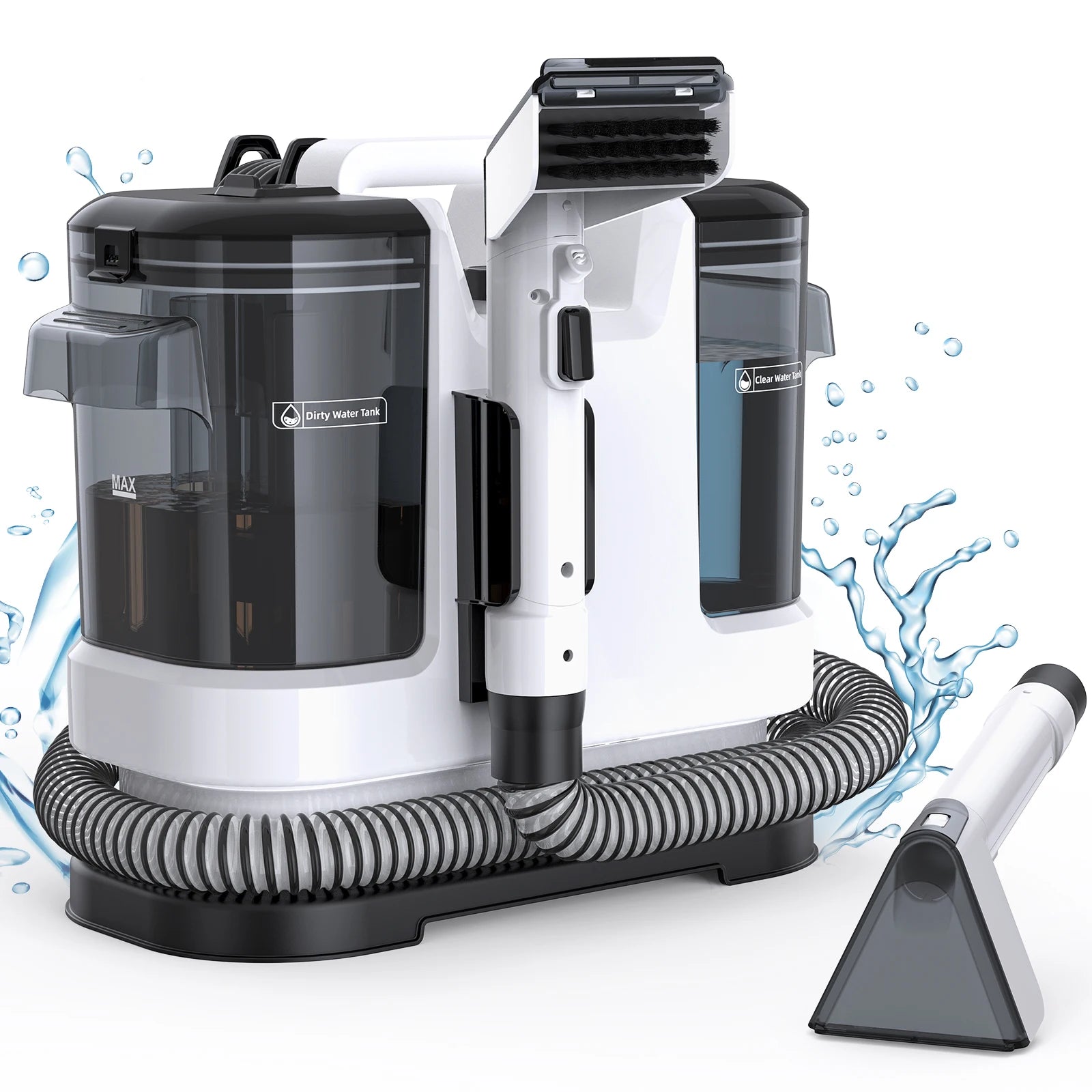 Lubluelu V6 Spot Cleaner (15000Pa): Compact Dual-Tank Pet & Auto Upholstery Vacuum.
