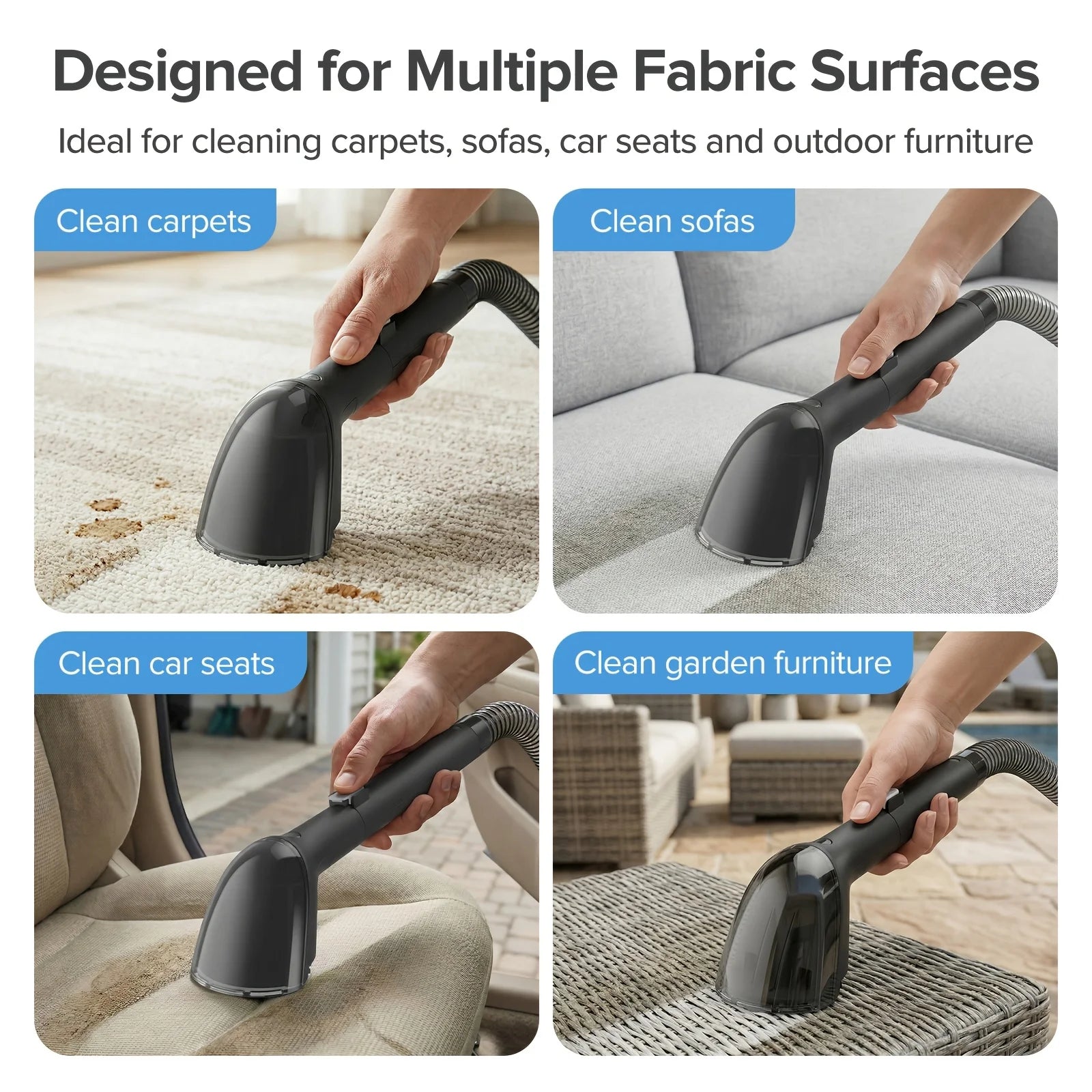 Lubluelu V2 Portable Carpet & Upholstery Spot Cleaner