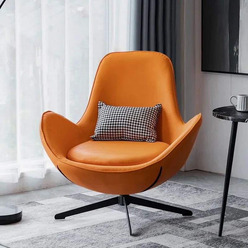 Nordic Luxury Swivel Chair – Modern & Comfortable Design