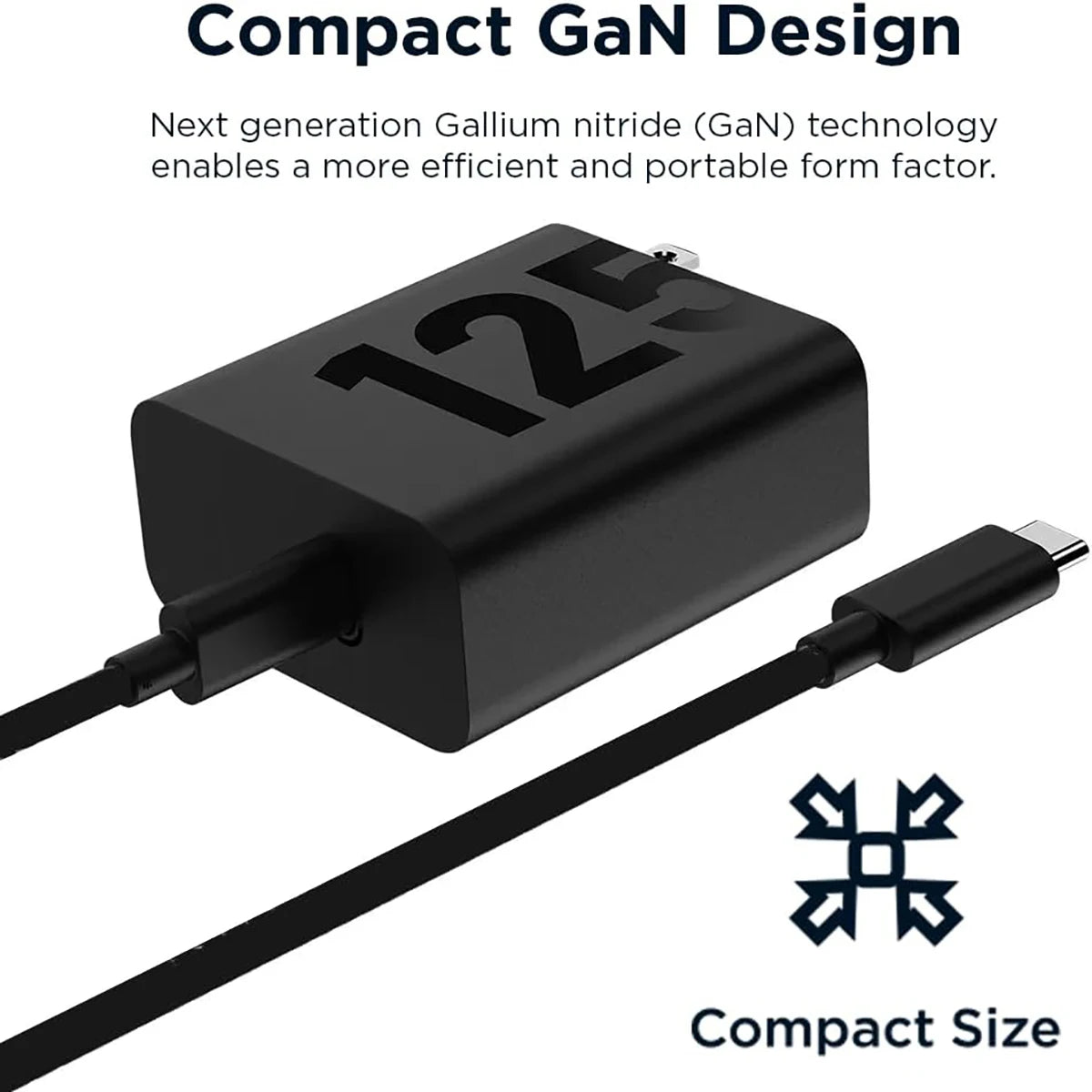 125W GaN Fast Charger with 3.3ft USB-C Cable